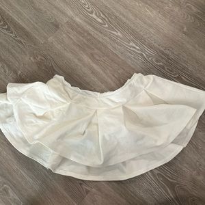 Pleated mini skirt